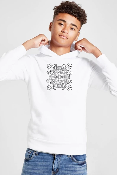 Pokemon Relic Fragment Beyaz Çocuk 3ip Kapşonlu  Sweatshirt