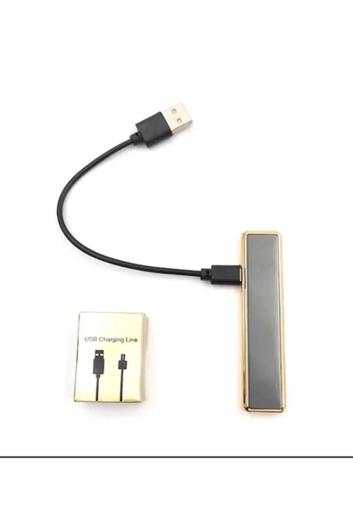 Şarjlı Dumansız Ve Alevsiz Kızaklı Usb Çakmak Şahmat-1089 - 3