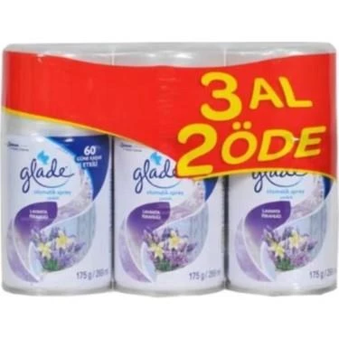 Glade Otomatik Sprey Oda Kokusu Yedek Lavanta Ferahlığı 3 Adet