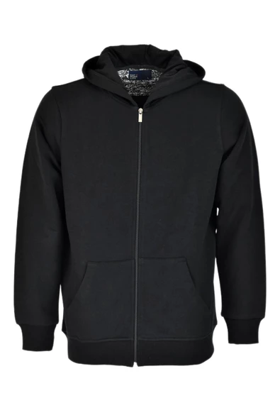 Erkek Spor Fermuarlı Kapüşonlu Sweat R6680 BGL-ST03169 - Resim 3