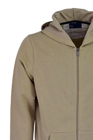 Erkek Spor Fermuarlı Kapüşonlu Sweat R6680 BGL-ST03169 - Resim 12