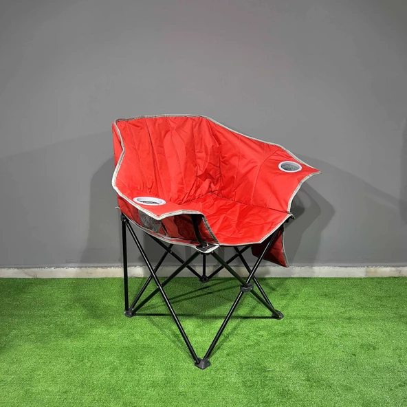 Argeus Nevgrande Comfort Katlanabilir Kamp Sandalyesi Kırmızı - 2