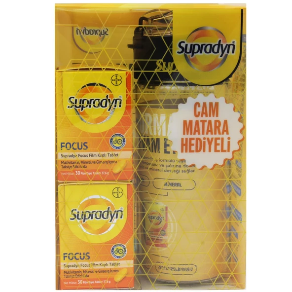 Supradyn Focus 30 Tablet 2 ADET + Supradyn Cam Matara Hediye - 1