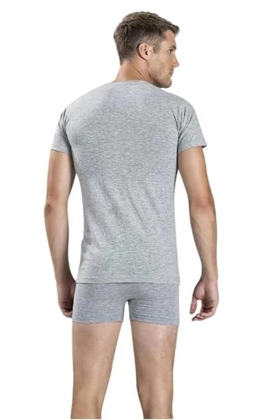 JİBER 112 ERKEK V YAKA YARIM KOL FANİLA 6 ADET - Resim 5