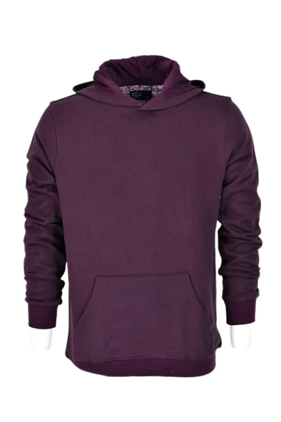 Erkek Kapüşonlu Basic Sweatshirt R2248 BGL-ST03192 - Resim 10