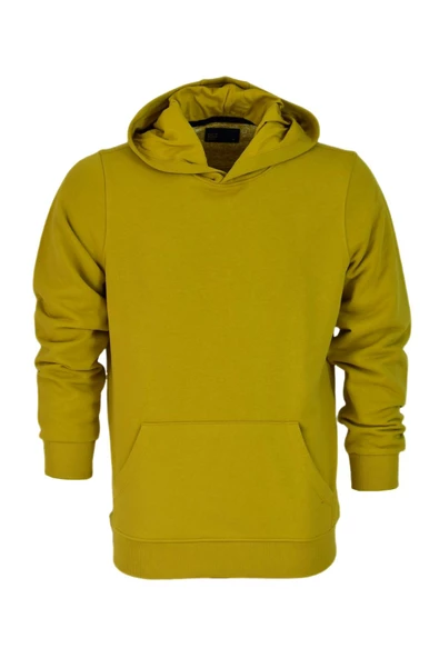 Erkek Kapüşonlu Basic Sweatshirt R2248 BGL-ST03192 - Resim 8