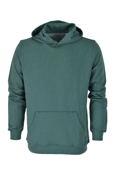 Erkek Kapüşonlu Basic Sweatshirt R2248 BGL-ST03192 - Resim 5