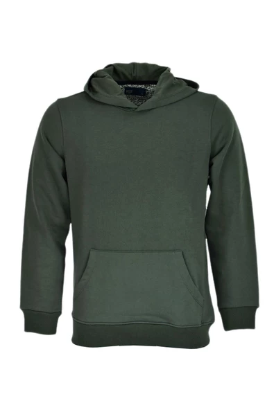Erkek Kapüşonlu Basic Sweatshirt R2248 BGL-ST03192 - Resim 7