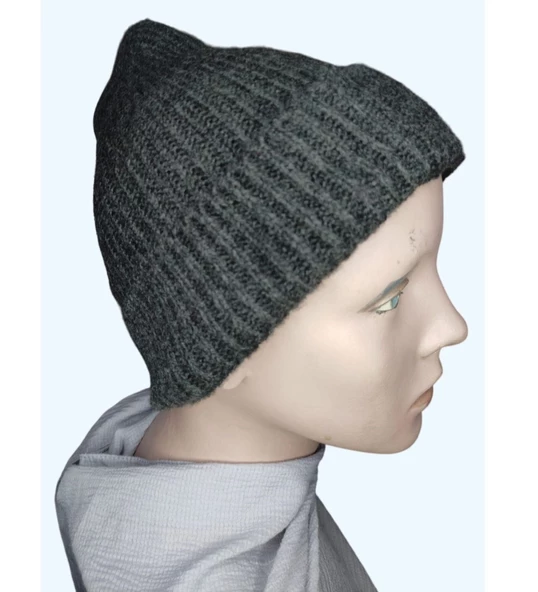 Bayan Sonbahar Kış Dış Mekan Yün Şapka Bere - 3