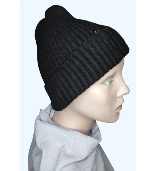 Bayan Sonbahar Kış Dış Mekan Yün Şapka Bere - 6