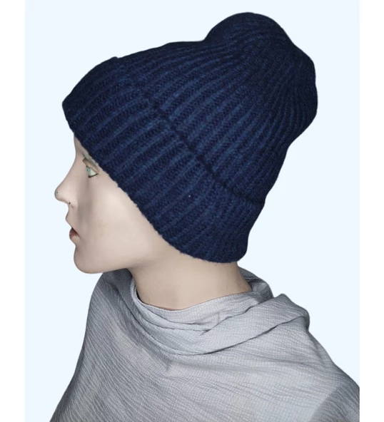 Bayan Sonbahar Kış Dış Mekan Yün Şapka Bere - 12