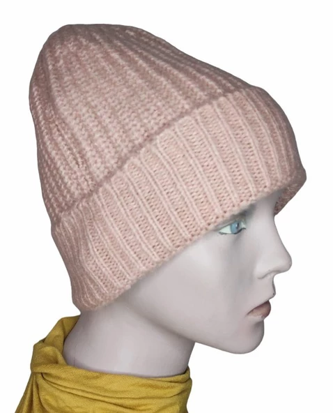 Bayan Sonbahar Kış Dış Mekan Yün Şapka Bere - 9