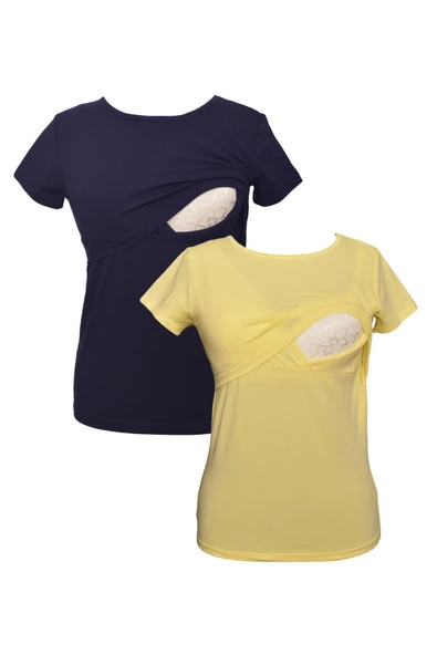 LuvmaBelly MYRA2504_2508 Emzirme tshirt seti