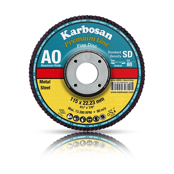 Karbosan AO Flap Disk Zımpara 115mm 80 Kum