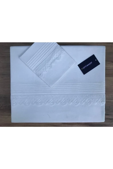 Iğne Oyalı Tina Çift Kişilik Nevresim Takımı Krem ürün görseli