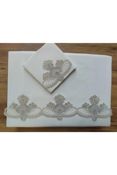 Sera Krem Çift Kişilik Nevresim Takımı ürün görseli 1