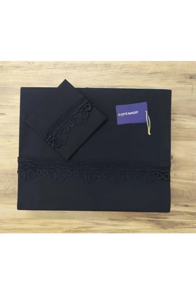 Siyah Halkalı Çift Kişilik Nevresim Takımı ürün görseli 1