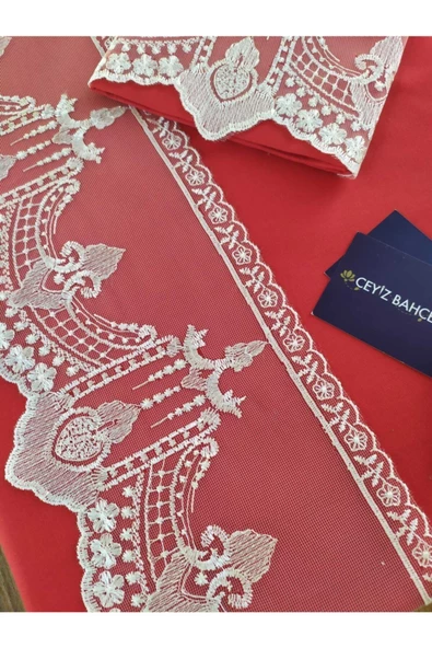 Kırmızı Beylerbeyim Çift Kişilik Nevresim Takımı - Resim 2