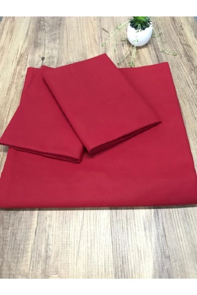 Kırmızı Çift Kişilik Çarşaf Takımı 240x260