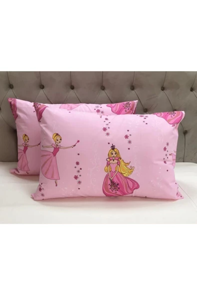 Pink Princess 2'li Yastık Kılıfı 50&70