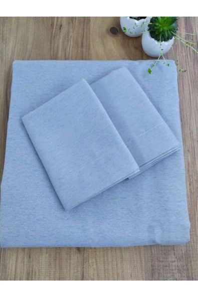 Açık Gri Çift Kişilik Çarşaf Takımı 240x260