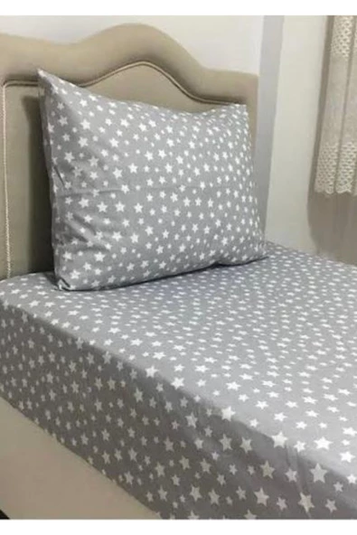 Fırça Desenli Tek Kişilik Çarşaf Takımı