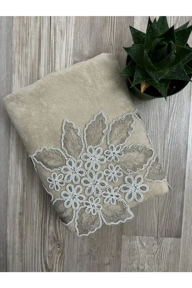 Yaprak Kadife El Ve Yüz Havlusu 50/90cm