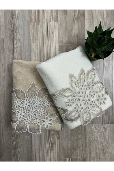 Yaprak Kadife El Ve Yüz Havlusu 50/90cm