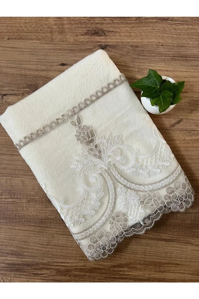 Çeyizlik Sevdam Kadife Havlu 50/90cm