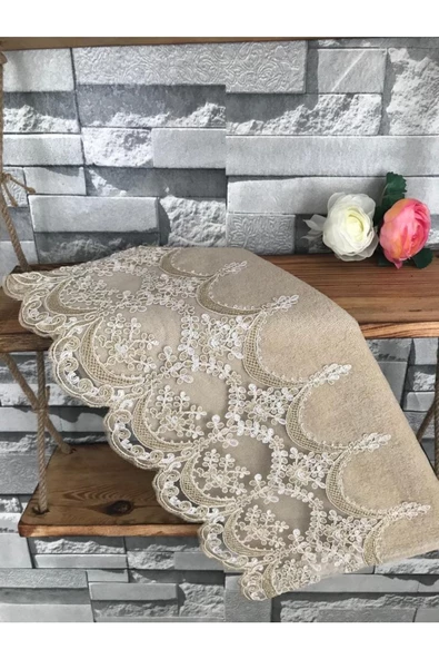 Fransız Güpürlü Fabella Kadife Havlu 50&90