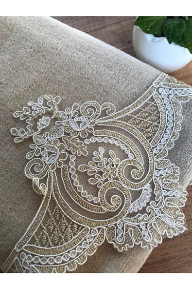 Afet Kadife Havlu Cappiçino - 2