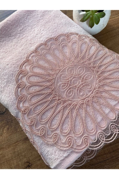 Hayal Pudra Kadife Havlu - Resim 2