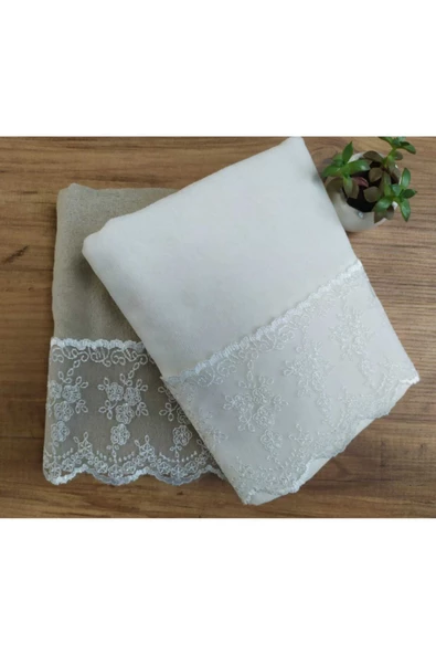 2'li Pıtırcık Kadife Havlu Takımı 50&90 ürün görseli 1