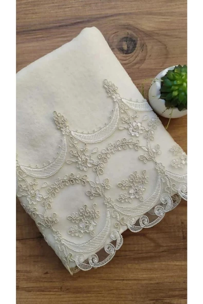 Çeyizlik Fabella Kadife El Ve Yüz Havlu Seti 2'li 50/90cm - 6
