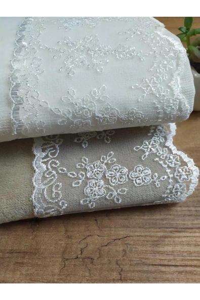 2'li Pıtırcık Kadife Havlu Takımı 50&90 - Resim 2