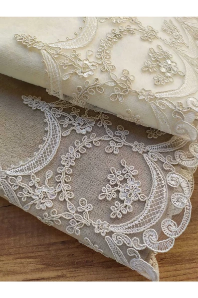 Çeyizlik Fabella Kadife El Ve Yüz Havlu Seti 2'li 50/90cm - 3