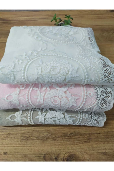 Gülüm 3'lü Kadife Havlu Takımı 50&90