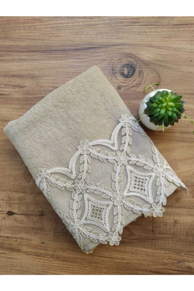 Çeyizlik Hümasultan Kadife Havlu ürün görseli 1