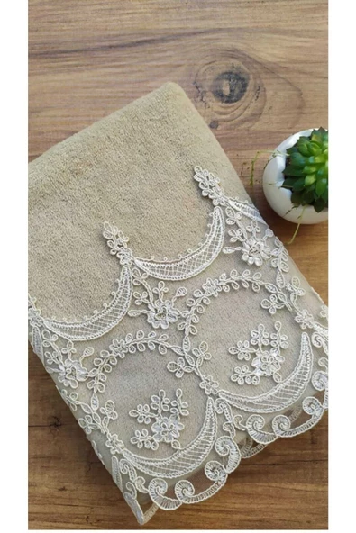 Çeyizlik Fabella Kadife El Ve Yüz Havlu Seti 2'li 50/90cm - 5