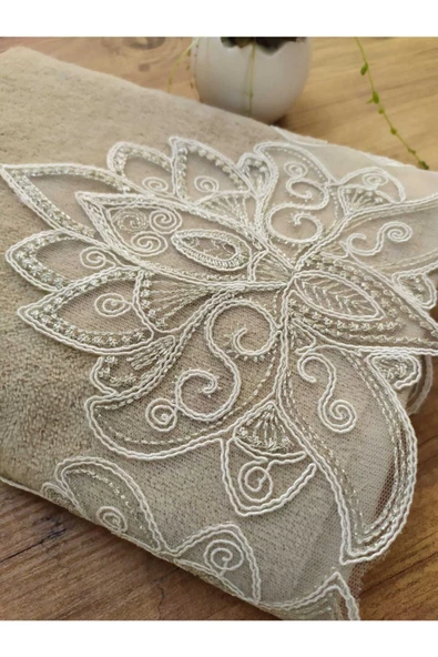 Çeyizlik Palm Kadife Havlu 50&90 - Resim 2