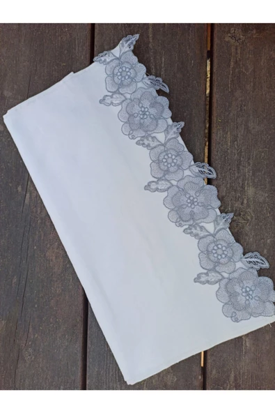 Gülşen 3 Boyutlu Fransız Dantelli Kadife Havlu 50&90 ürün görseli 1