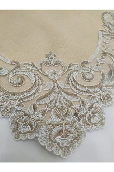 Kalbim Söz Nişan Çeyizlik Güpürlü Bohça Hurç - 2