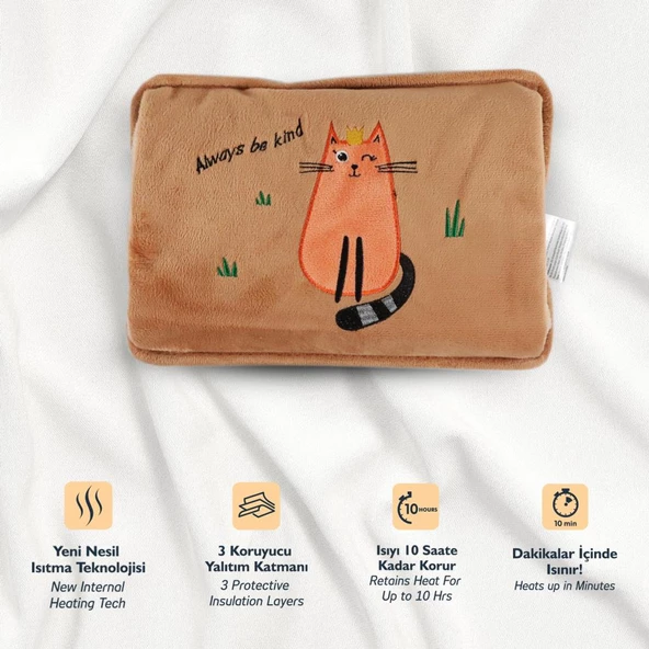 Biggdesign Cats Sevecen Kedi Elektrikli Sıcak Su Torbası - 6