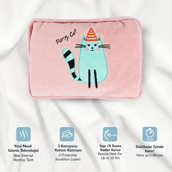 BiggDesign Cats Parti Kedi Elektrikli Sıcak Su Torbası - 5