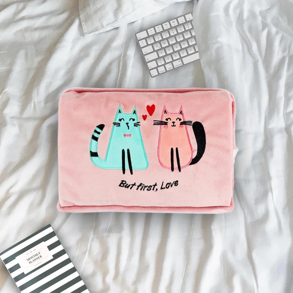 BiggDesign Cats Aşk Kedisi Elektrikli Sıcak Su Torbası - Resim 11