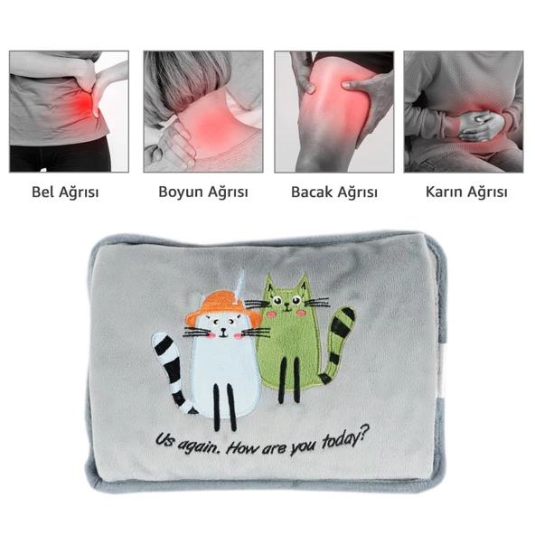 BiggDesign Cats Selamlayan Kedi Elektrikli Sıcak Su Torbası - 7