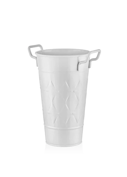The Mia Prizma Vazo & Saksı Beyaz 40 cm PZM0024 - 2