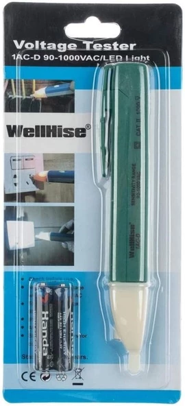 WellHise Temassız AC Kontrol Kalemi Temassız Voltaj Test Kalemi - 5