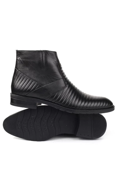 Smart 1049 Erkek Hakiki Deri Günlük Kürklü Bot - 7