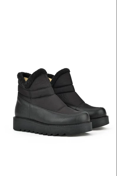 Walkenzo 4006 Kadın Kürklü Kaymaz Taban Termal Kar Botu - 4